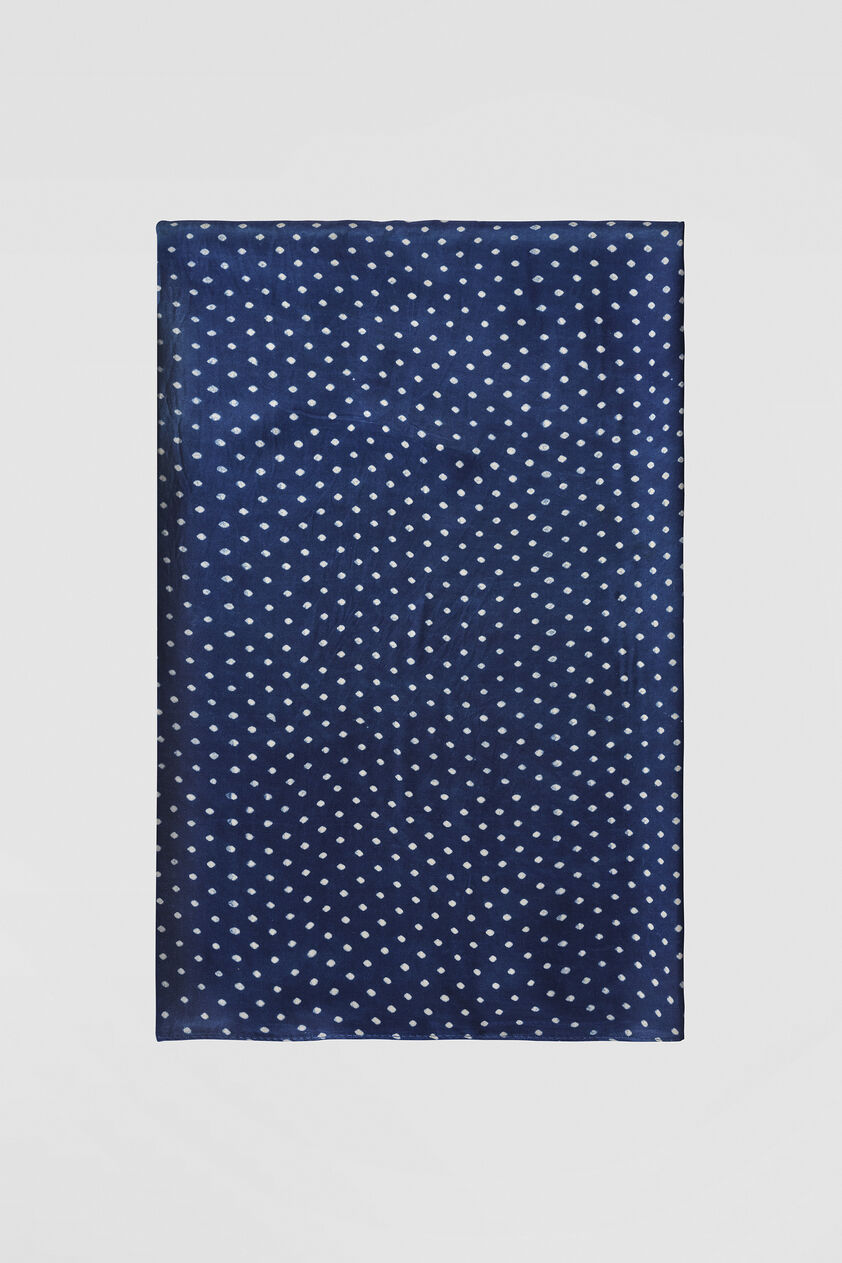 Junco Handcrafted Ajrakh Saree - Blue, Blue, image 7